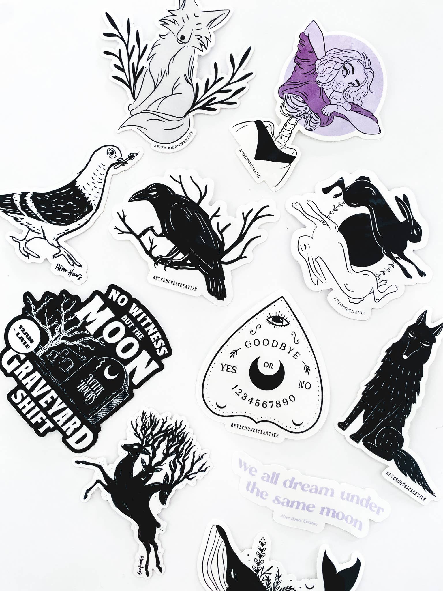 After Hours Creative – Engroshandel Klistermærke – Planchette Sticker2