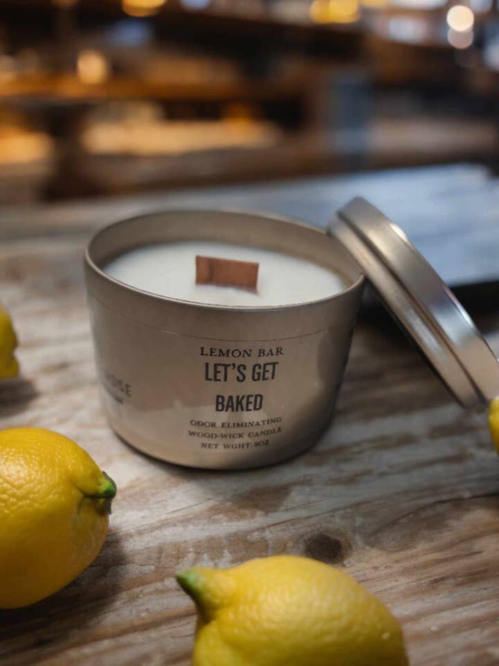 Let's Get Baked 8oz Candle for wholesale by Vincent & Rose