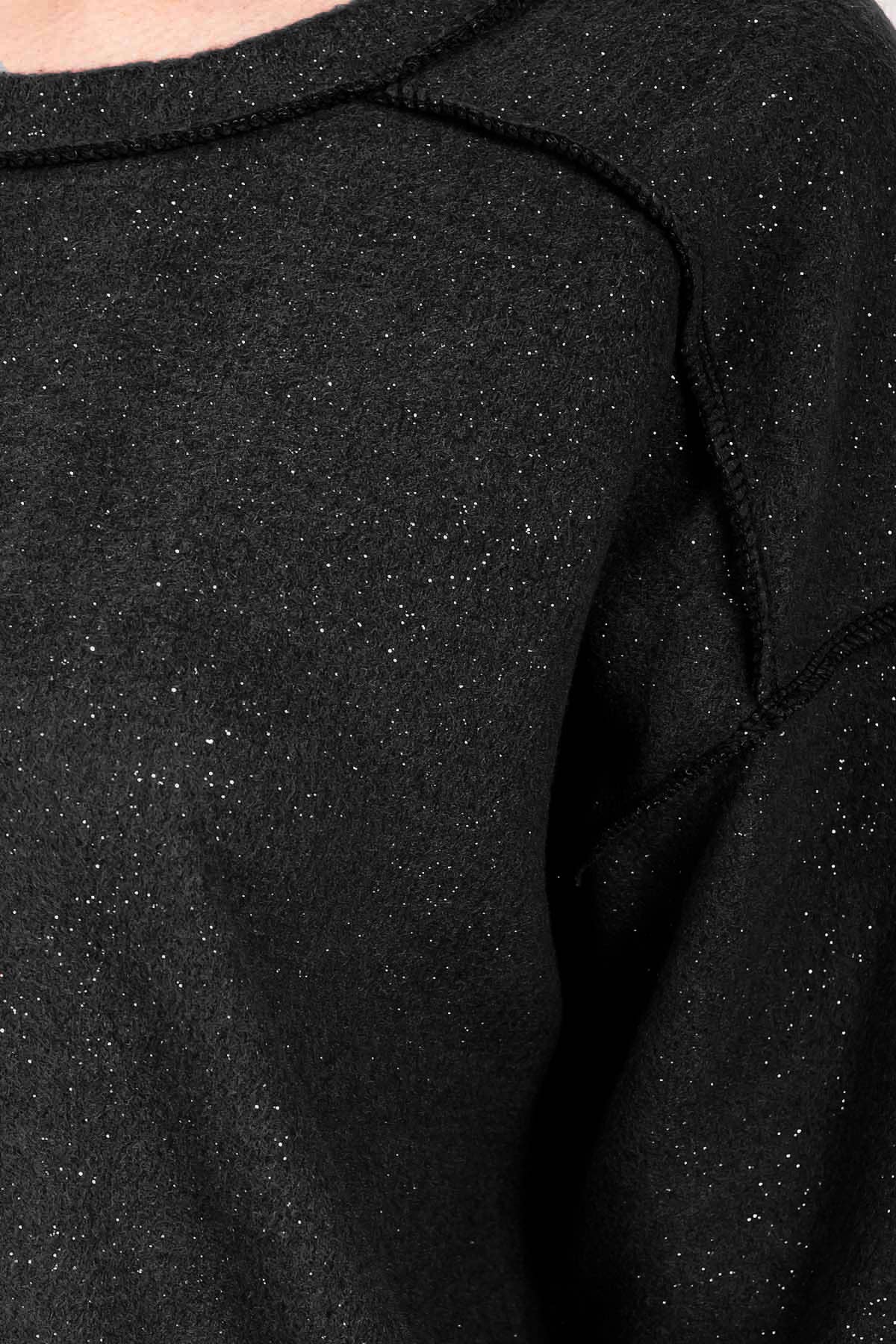 7th Ray - Vendita all'ingrosso Felpa - Donna - Top Pullover con Accenti Glitterati in Metallo Morbido Spazzolato T604614