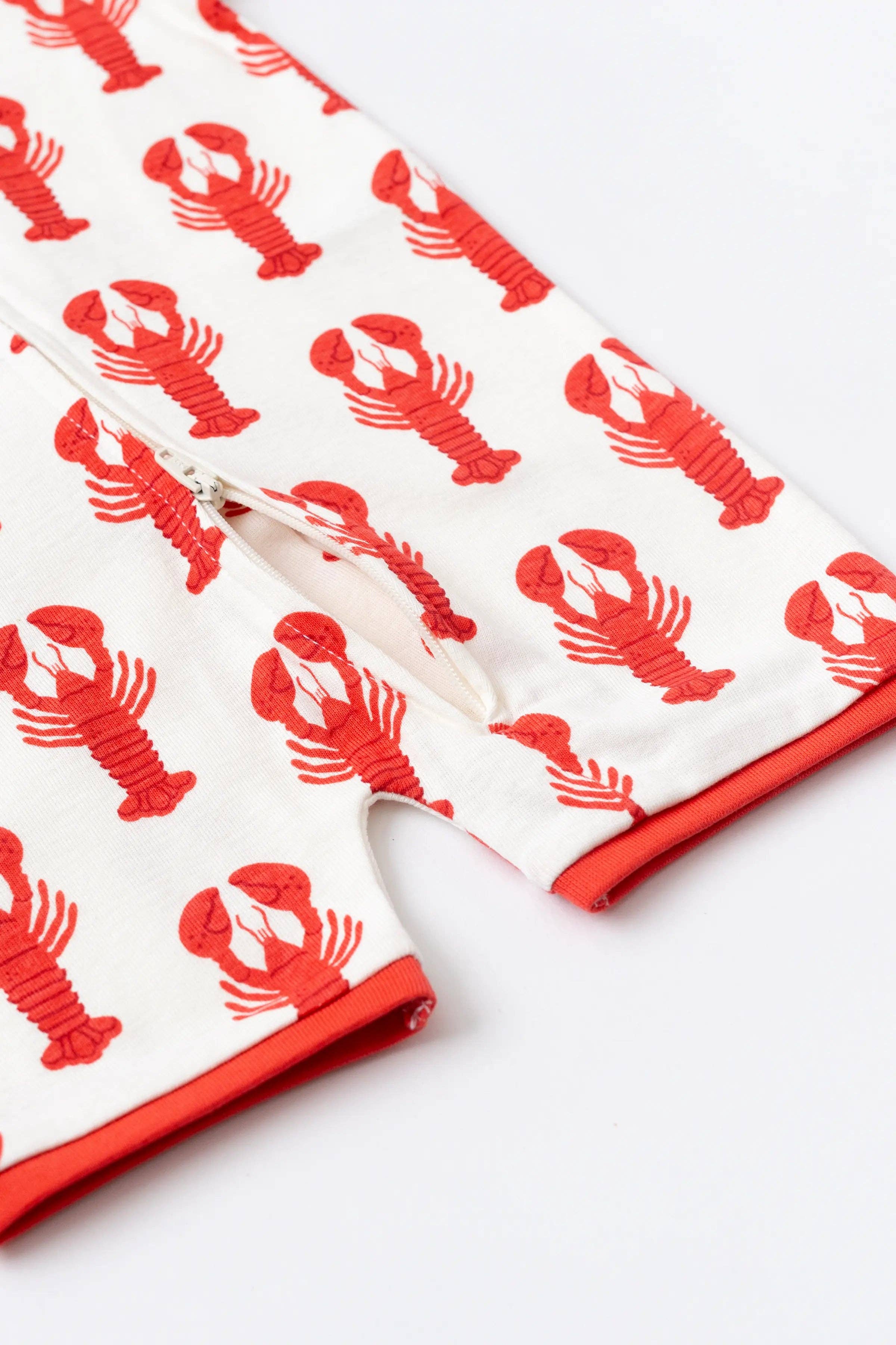 Monica + Andy - Wholesale Sleepsuit - Baby - Baby Shorty Pajamas_Lobster Claws3