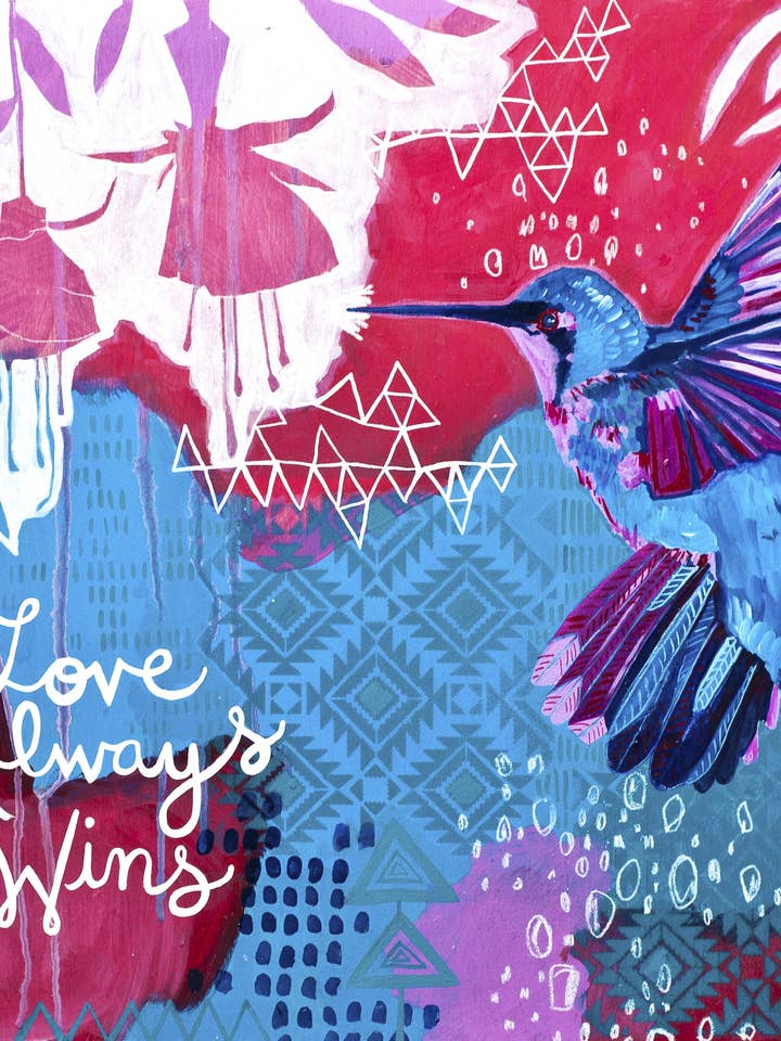 Print - Love Always Wins for wholesale by Jessica Swift