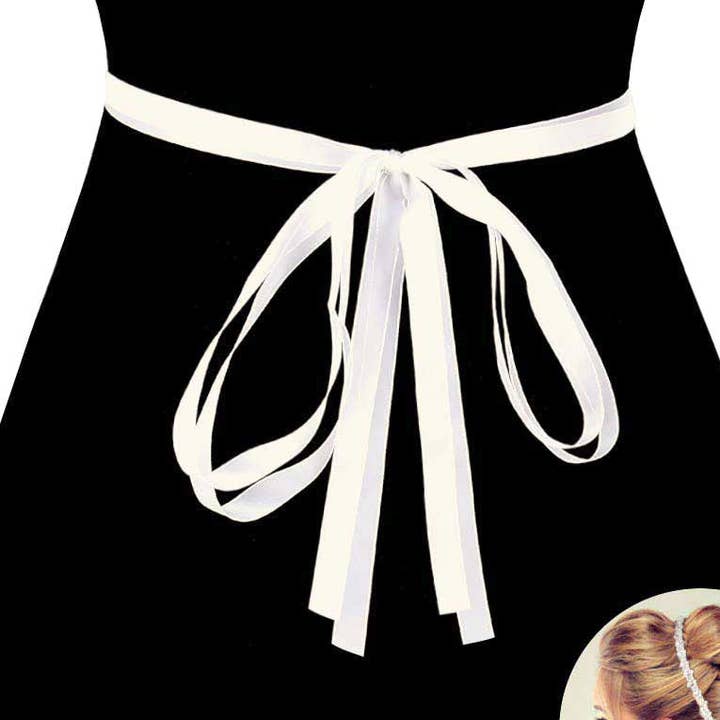 Multi Stone Rhinestone Sash Ribbon Wedding Belt Headband for wholesale by Shopping2help