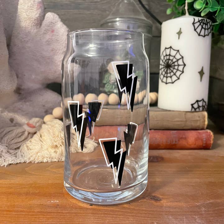 Mickee Mariee - Wholesale Drinking Glass/Cup - Lightning Glass Can Color options 16 or 20 oz Glass Can Cup2