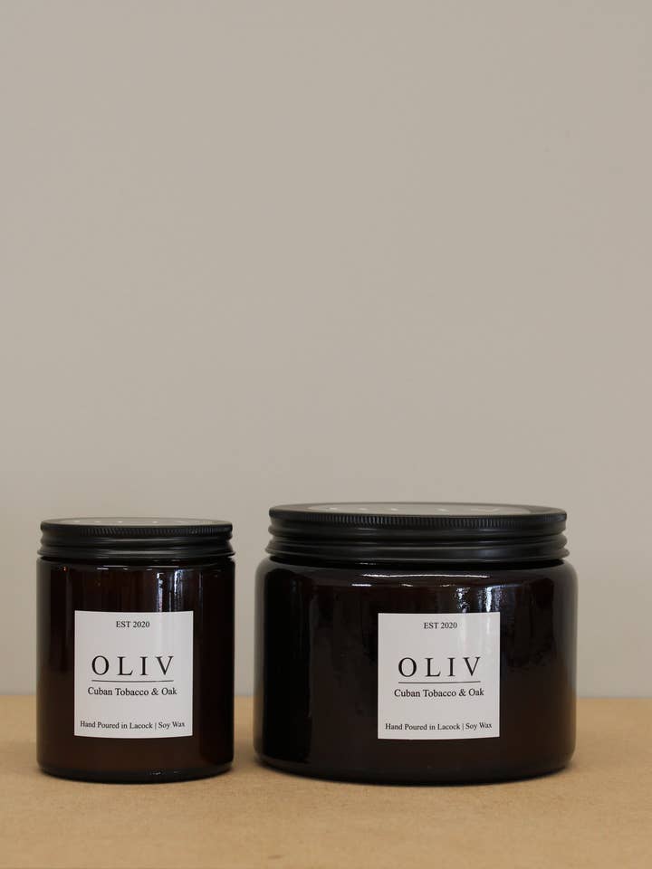 Kubanische Tabak & Eichenkerze für den Großhandel von OLIV Homeware