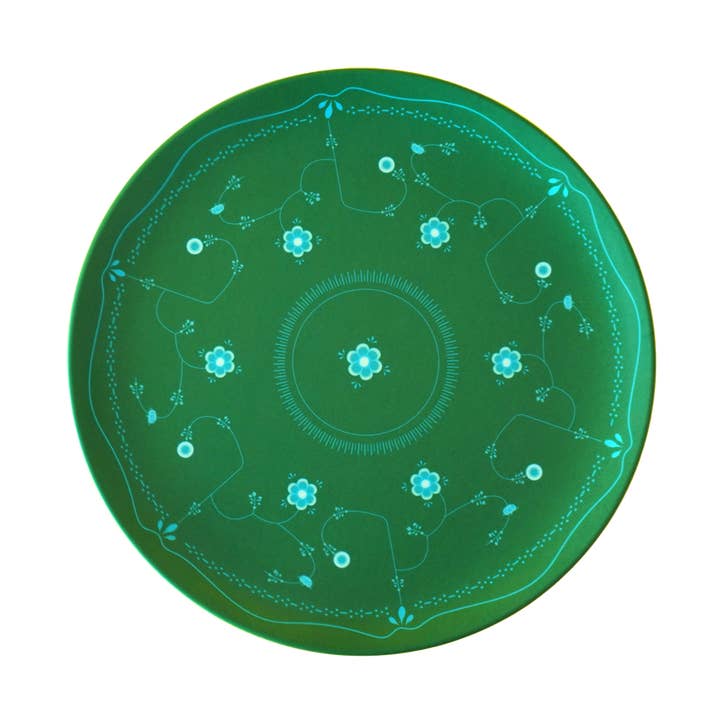 Mitsuko: Prato de Sobremesa / Flor Verde por atacado de MARINA & MITSUKO