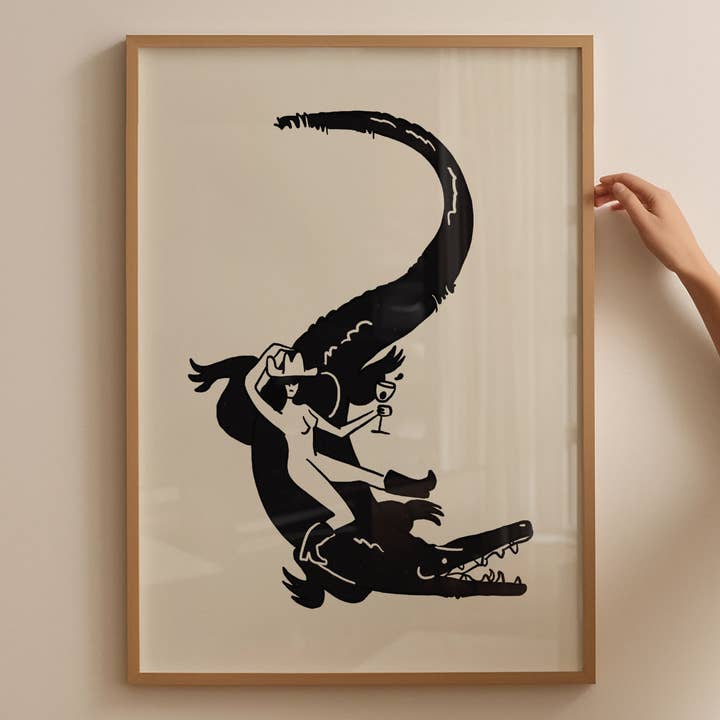 Tumbleweed Design Studio - Wholesale Art Print - "Florida Woman" Minimal Western Art Print