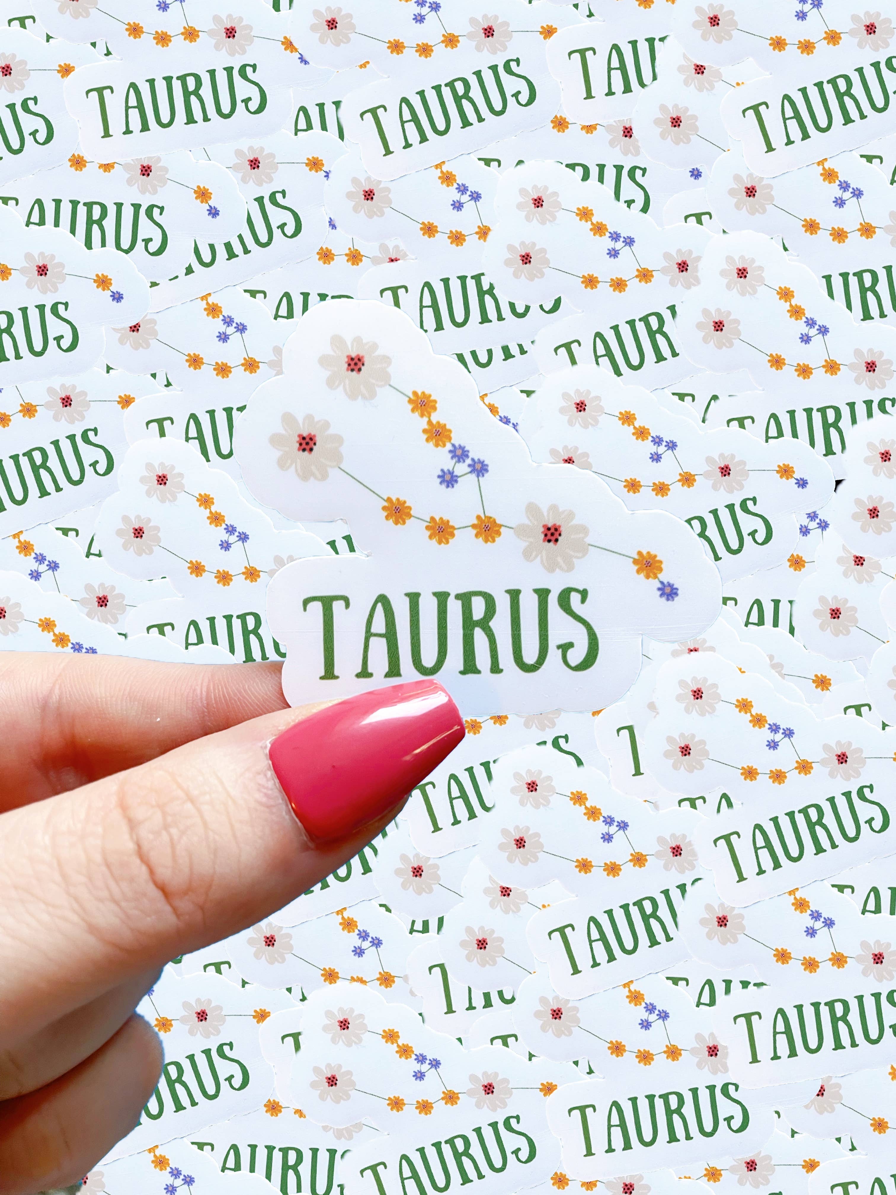 Typo Lettering Co - Wholesale Sticker - Floral zodiac waterproof sticker SET9