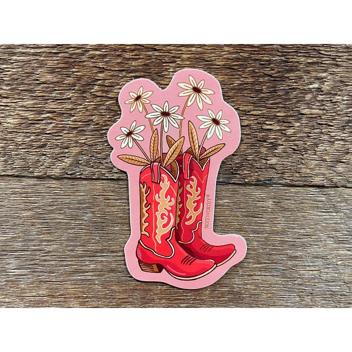 Noteworthy Paper & Press – wholesale Sticker – Cowboy Boots Sticker3