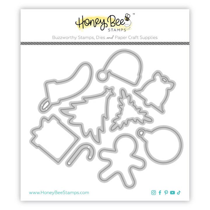 Honey Bee Stamps - Wholesale Craft supplies - Very Merry - Honey Cuts - Coordinating Dies1