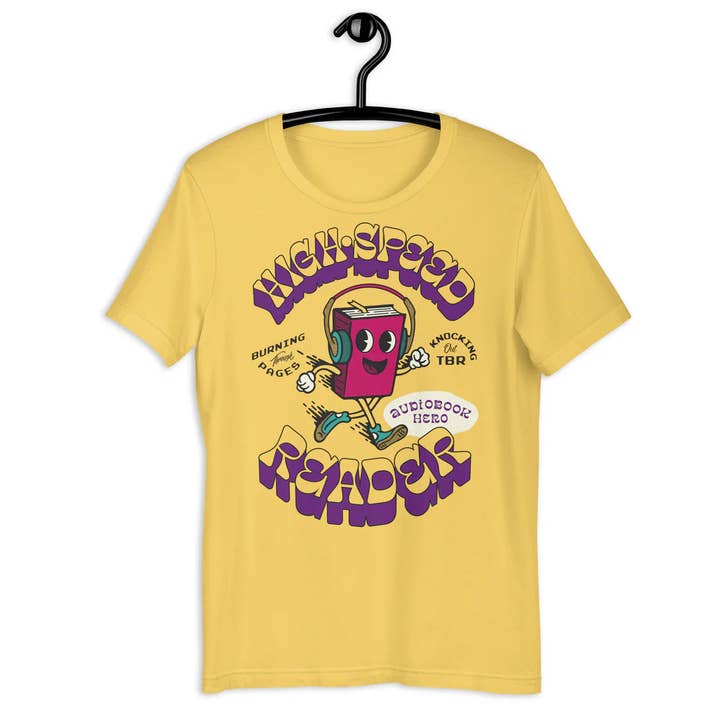 High•Speed Reader Tee for wholesale by Fables & Tales Co.