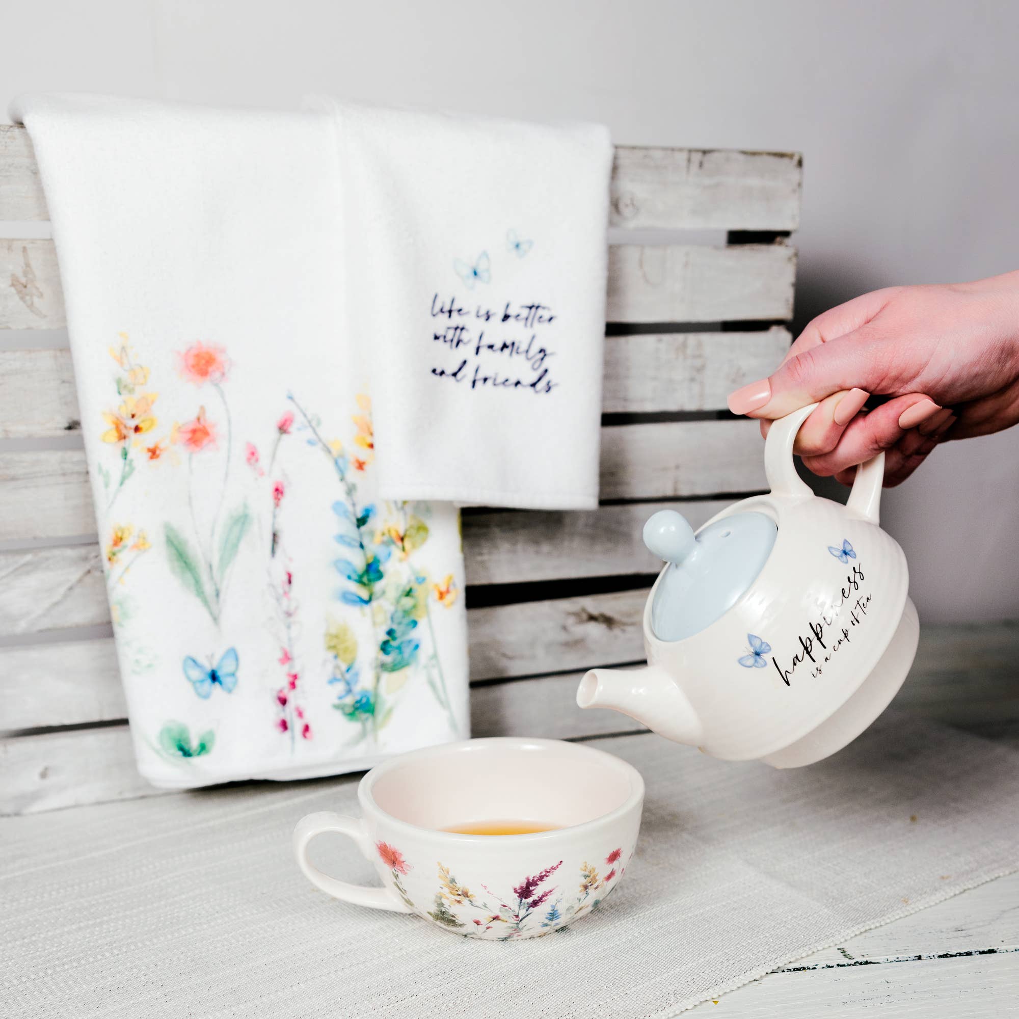 Pavilion - Wholesale Theepot - Happiness - Thee voor één
(Theepot van 14,5 oz en beker van 10 oz)2