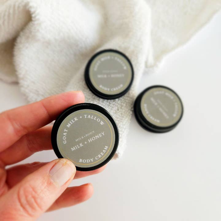 Mini Goat Milk + Tallow Body Cream | Milk + Honey for wholesale by Milk + Body