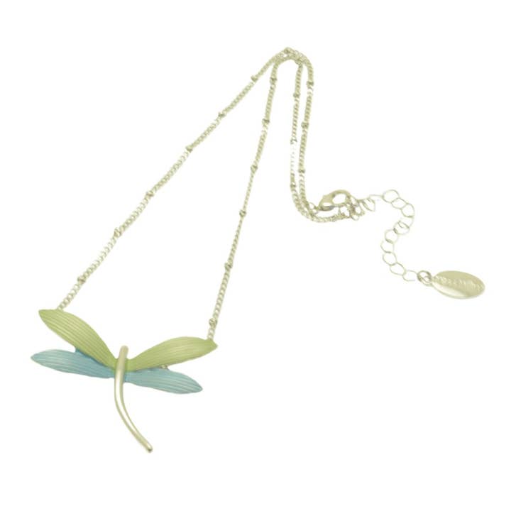 Collier Libellule Turquoise et Citron Vert pour la vente par Miss Milly Limited
