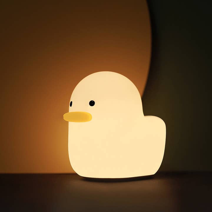 Soft white Dull Duck Sleep Lamp Cute Animal shaped LED Night Light Toy for wholesale on Faire