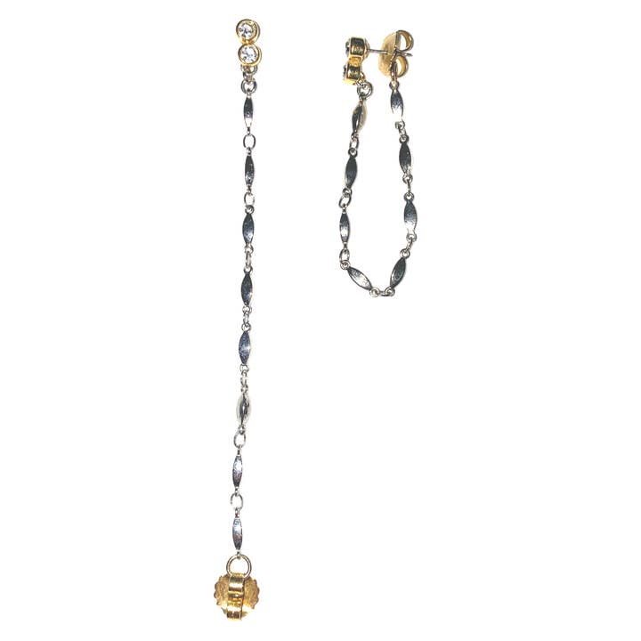 Delicate front to back earrings for wholesale by Honey Rose & K Jewelry