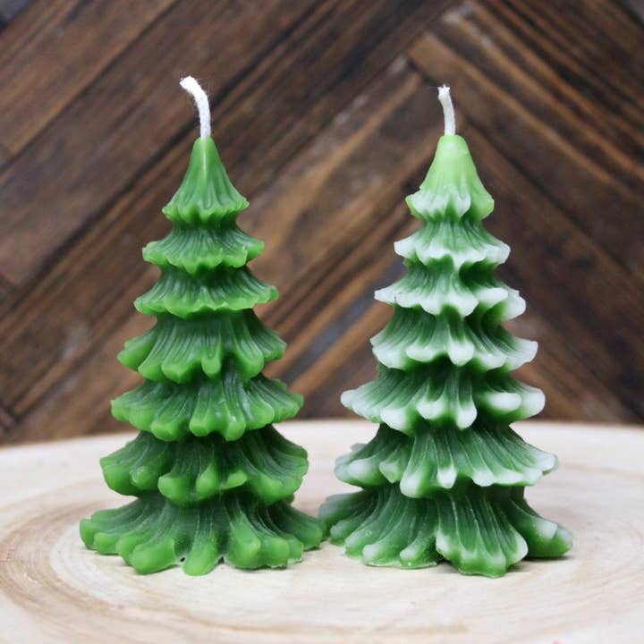 Candela a forma di albero di Natale di medie dimensioni per la vendita all'ingrosso da parte di The Bees' Waxy Knees