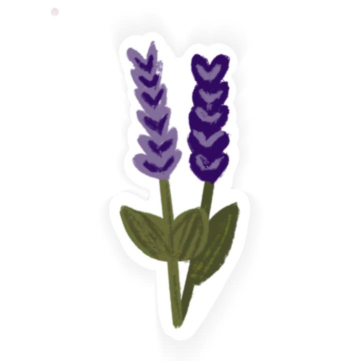 Lavendel Floral Vinyl klistermærker for engroshandel hos Maddie Green Designs