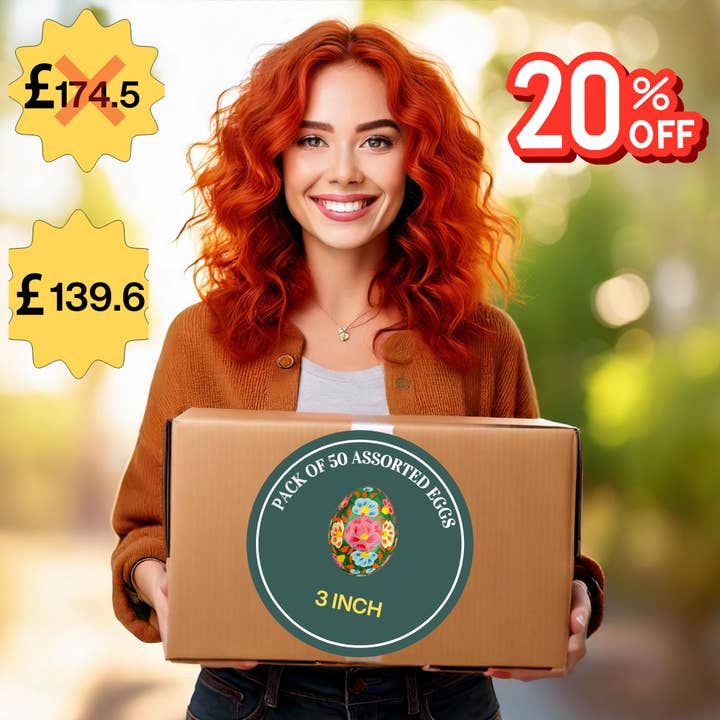 Confezione da 50 Uova Assortite da 3 Pollici per la vendita all'ingrosso da parte di Honest love our planet