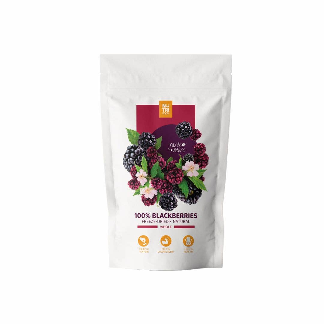 NutriBoom - Wholesale Dried/Dehydrated Fruit - Freeze Dried Blackberries: 17g un 35g packs7
