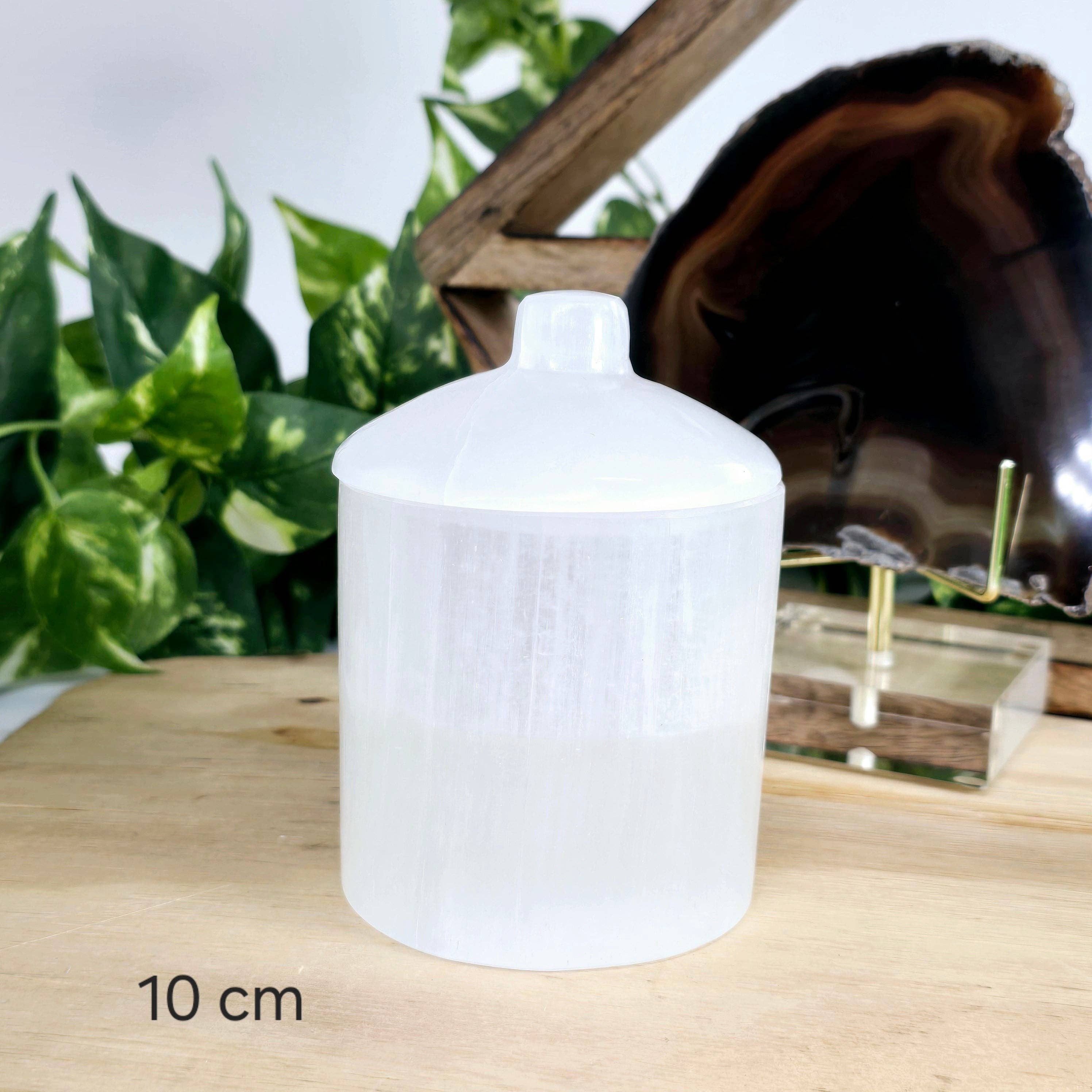 Rock Paradise - Wholesale Jar - Selenite Crystal Jar with Lid - Charging Stone0