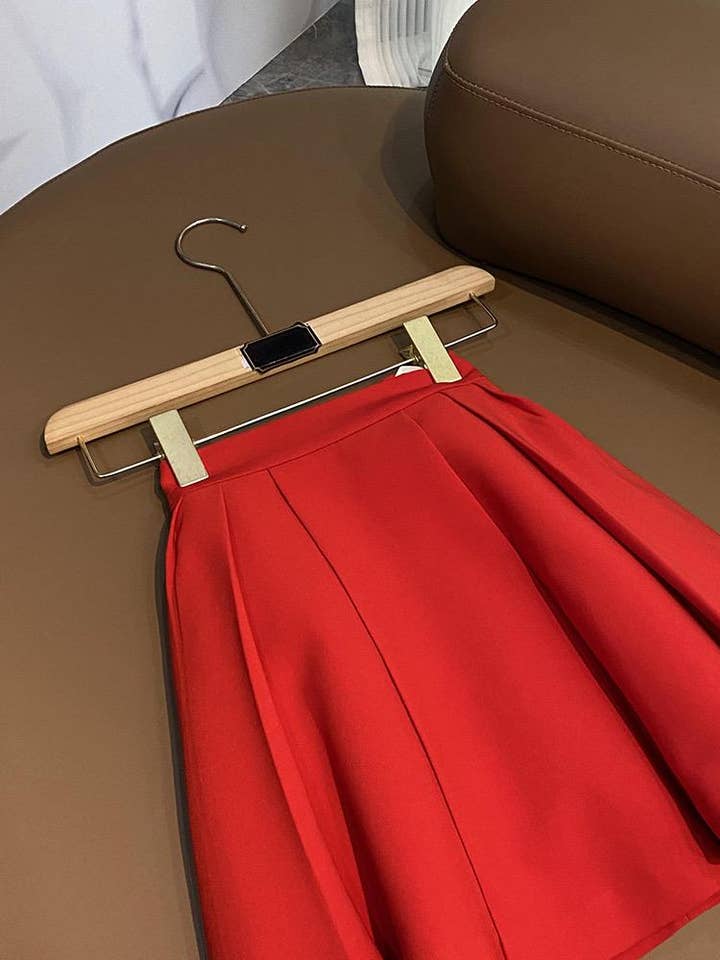 Red SY389 Trendy Summer Camisole & A-Line Skirt Set for Women for wholesale on Faire