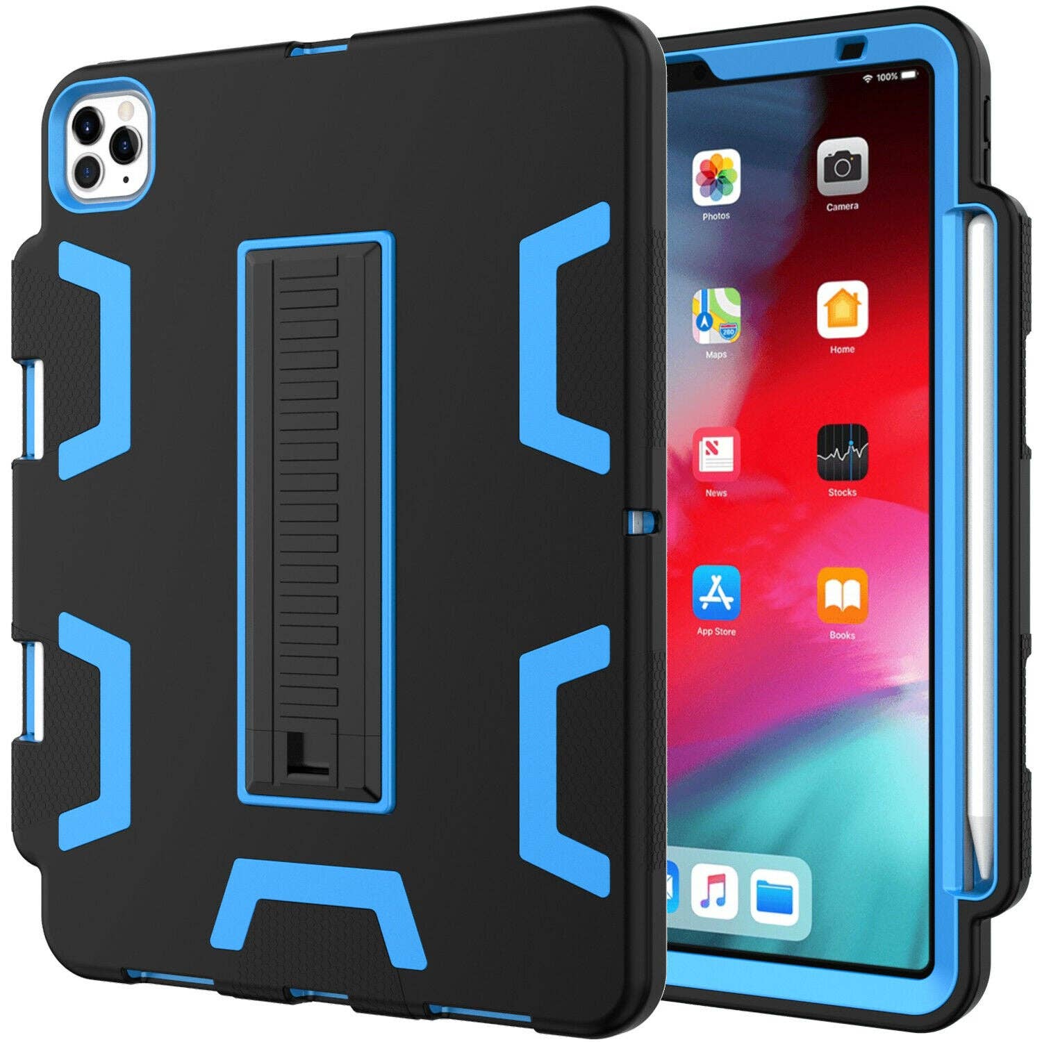 AICase - Wholesale Laptop/Tablet Case - Men's - iPad Pro 11 Inch Hybrid Rubber Shockproof Heavy Duty Stand Cover1