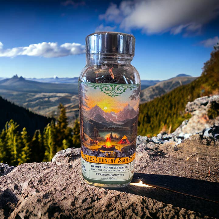 Montana Farmacy - Wholesale Loose Tea - Backcountry Camping Smore's tea Campfire Outdoorsy Vintage1