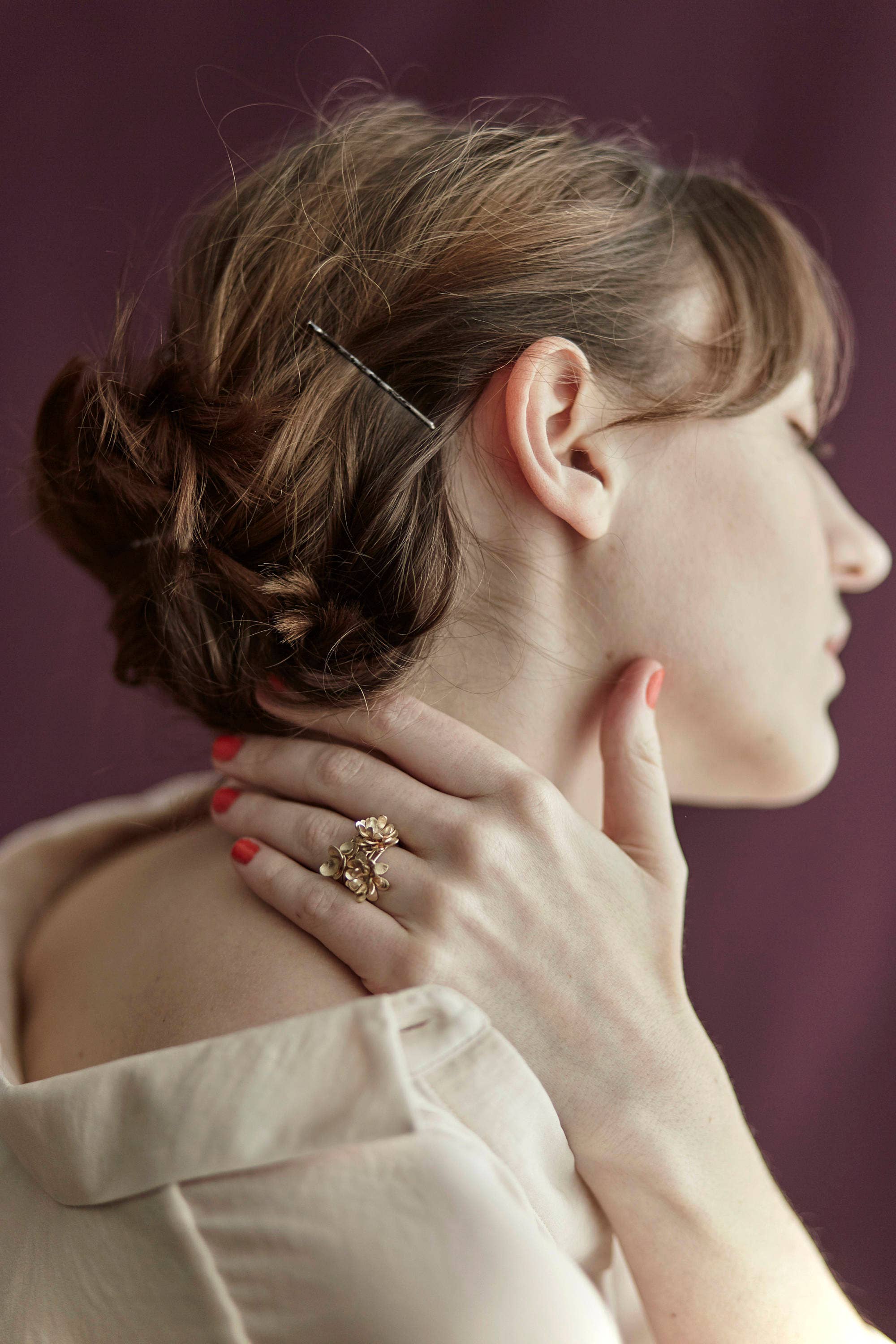 My Sen - Wholesale Band/Stacked Ring - LOTUS flower ring2