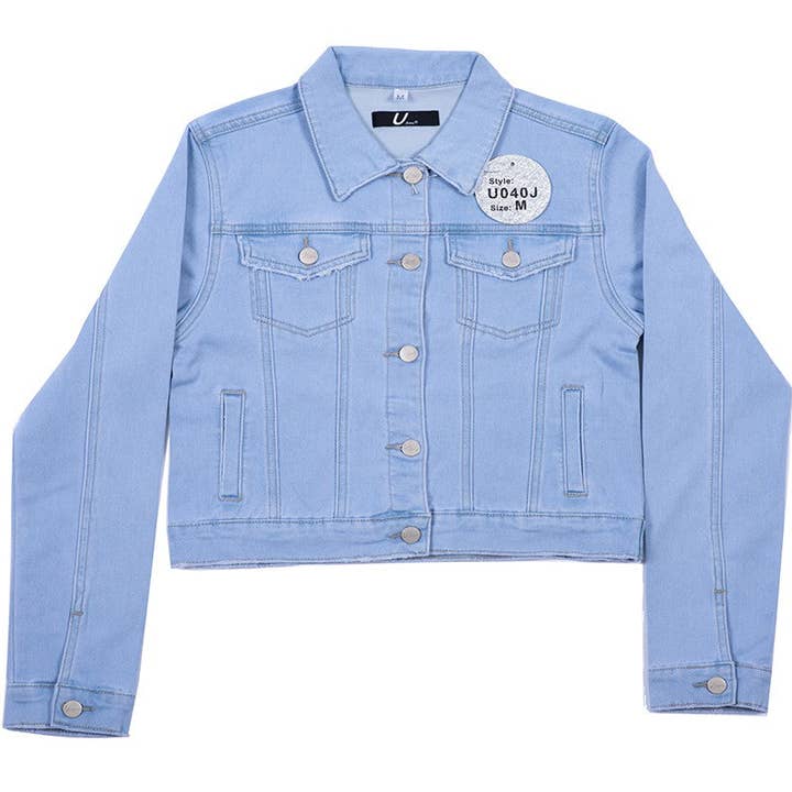 Light Blue Junior Denim Jackets for wholesale on Faire0