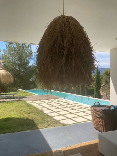 Geometrik Design - Wholesale Wall Stone - Modern Natural Raffia Ceiling Lamp7