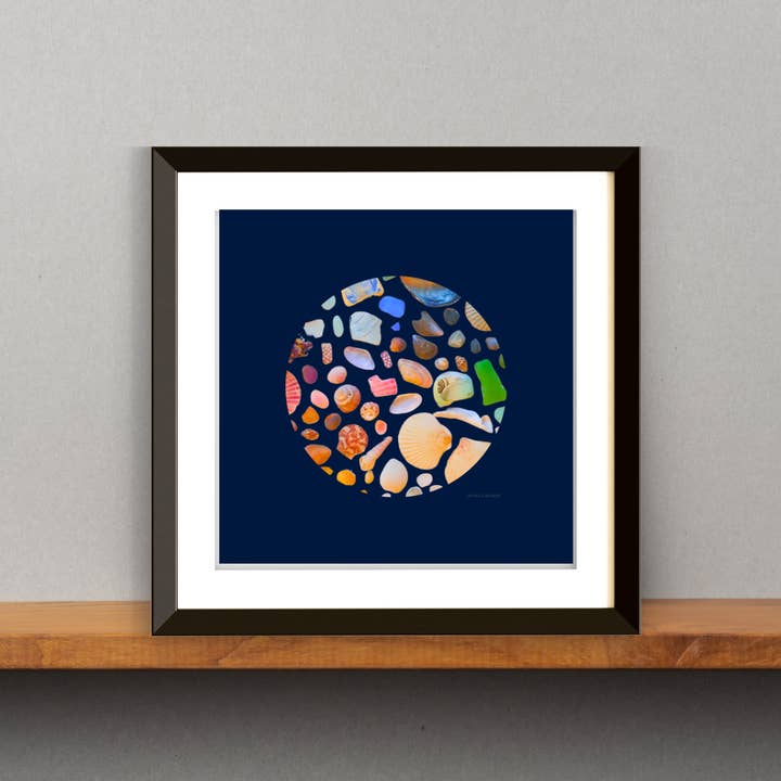 Waves & Wander - Wholesale Art Print - Shell Art Print - Coastal Colours - 10 x 10 6