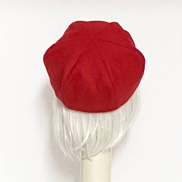 Bella Starr – Boina - Mulher por atacado – Chapéu de boina de lã vermelha2