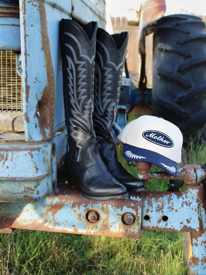 Mor Amerikansk Klassisk Patch Kaptajn Stil Trucker Kasket for engroshandel hos SLATER VINTAGE