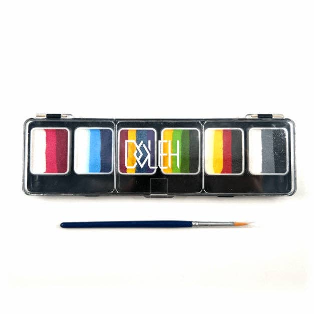 DOLEH BEAUTY - Wholesale Make-up palet voor het gezicht - DOLEH 18-kleuren Gezichts- en Lichaamsverf Palet Set0