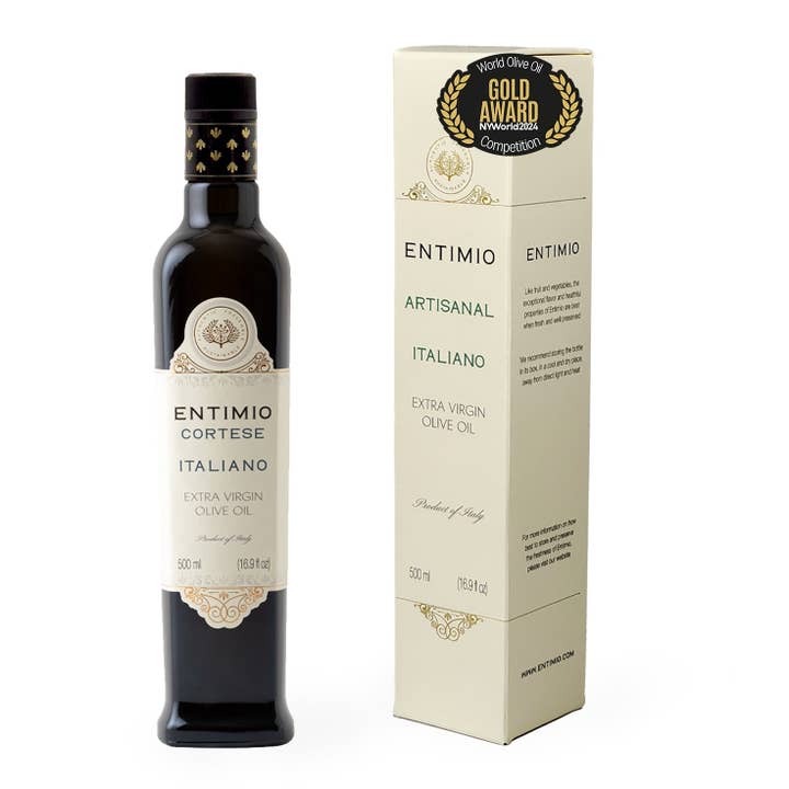 Entimio Cortese | 2024-25 Harvest Organic Extra Virgin Olive Oil, Early Harvest from Tuscany | 16.9 fl oz for wholesale by Entimio