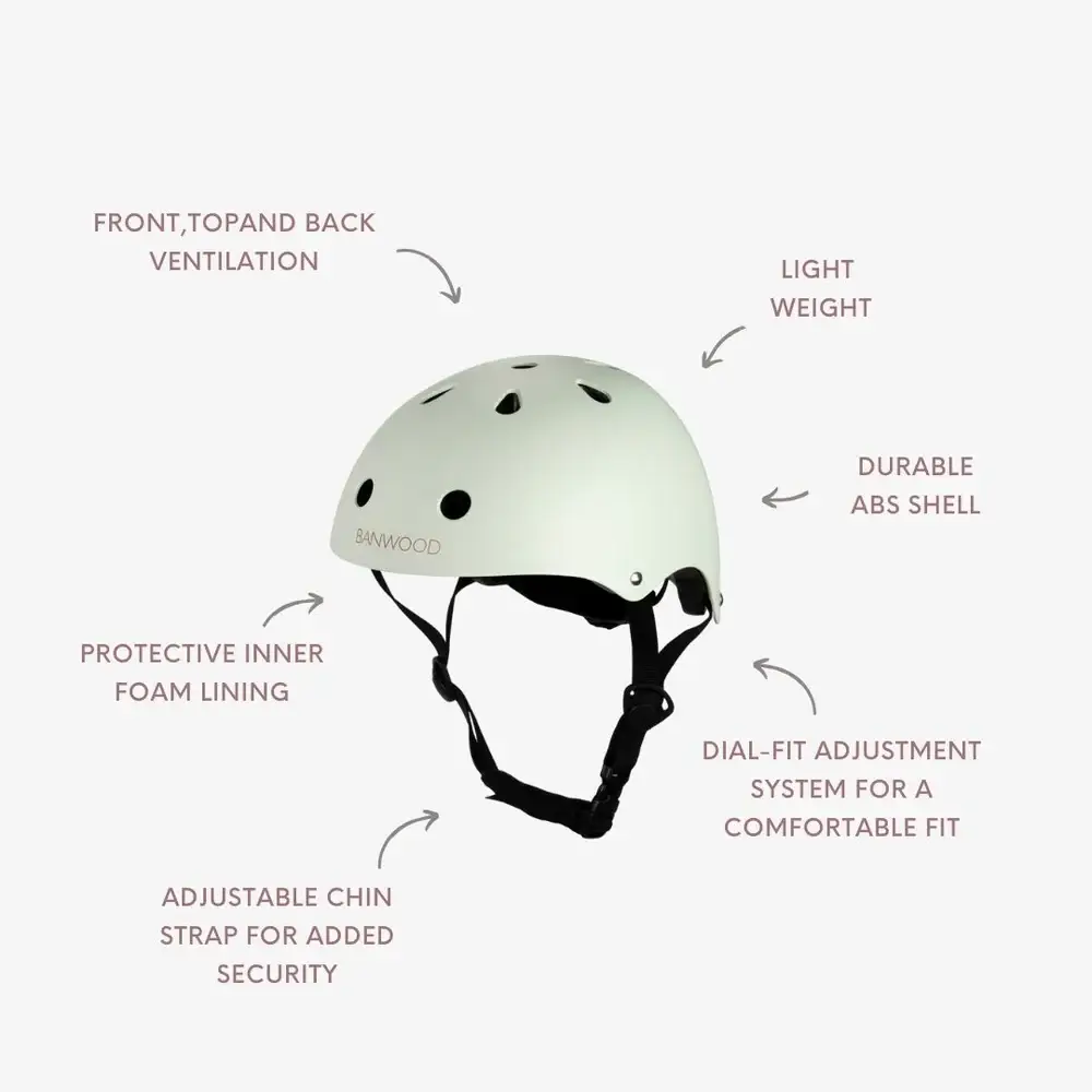 Banwood UK – wholesale Bike/scooter – Kids – BANWOOD HELMET - PALE MINT (50-54 cm)2