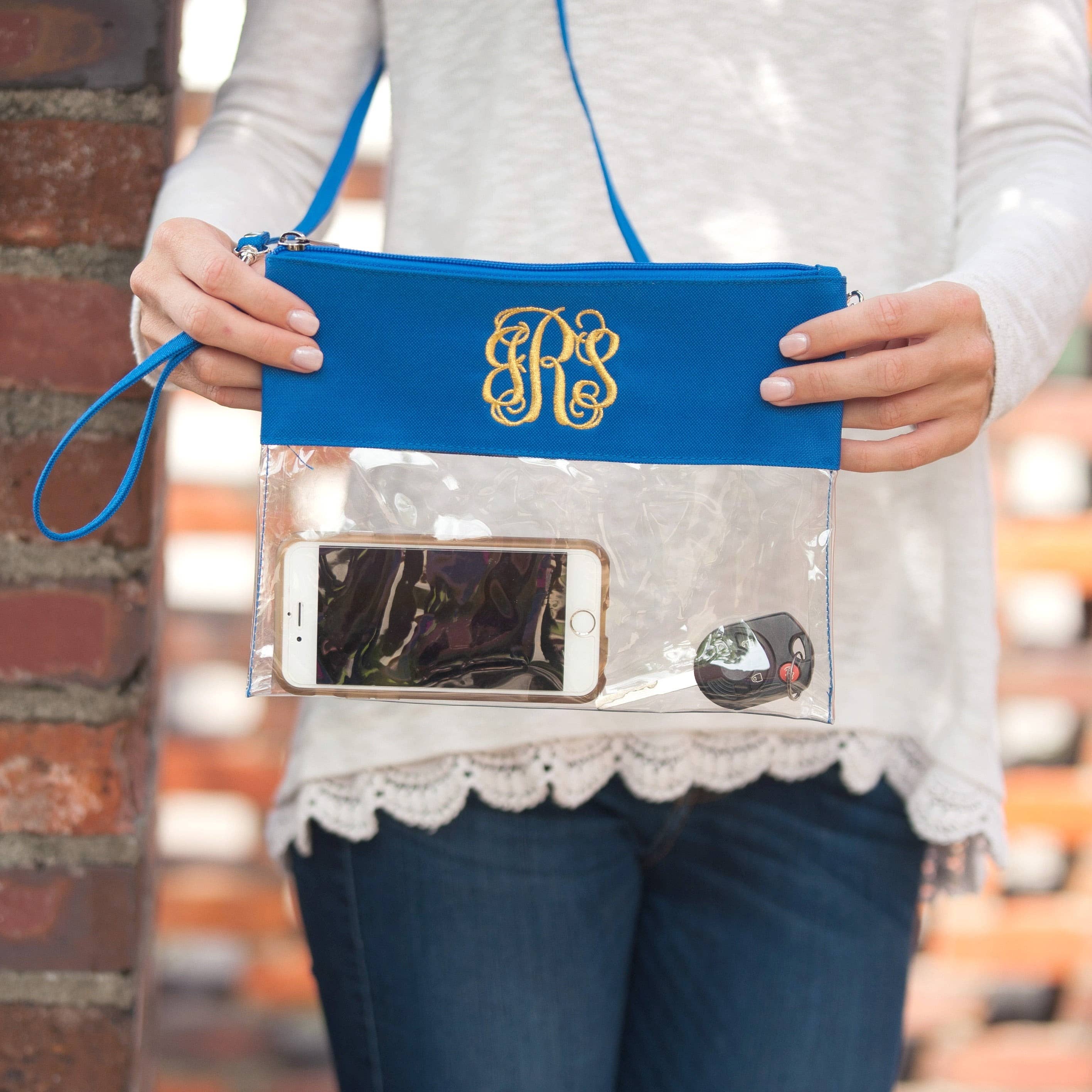 Wholesale Boutique - Wholesale Purse/Bag Accessory - Women's - Royal Blue Clear Purse4