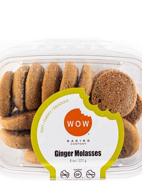 Gluten-Free Ginger Molasses Cookie Bakery Tubs for wholesale by WOW Baking Company