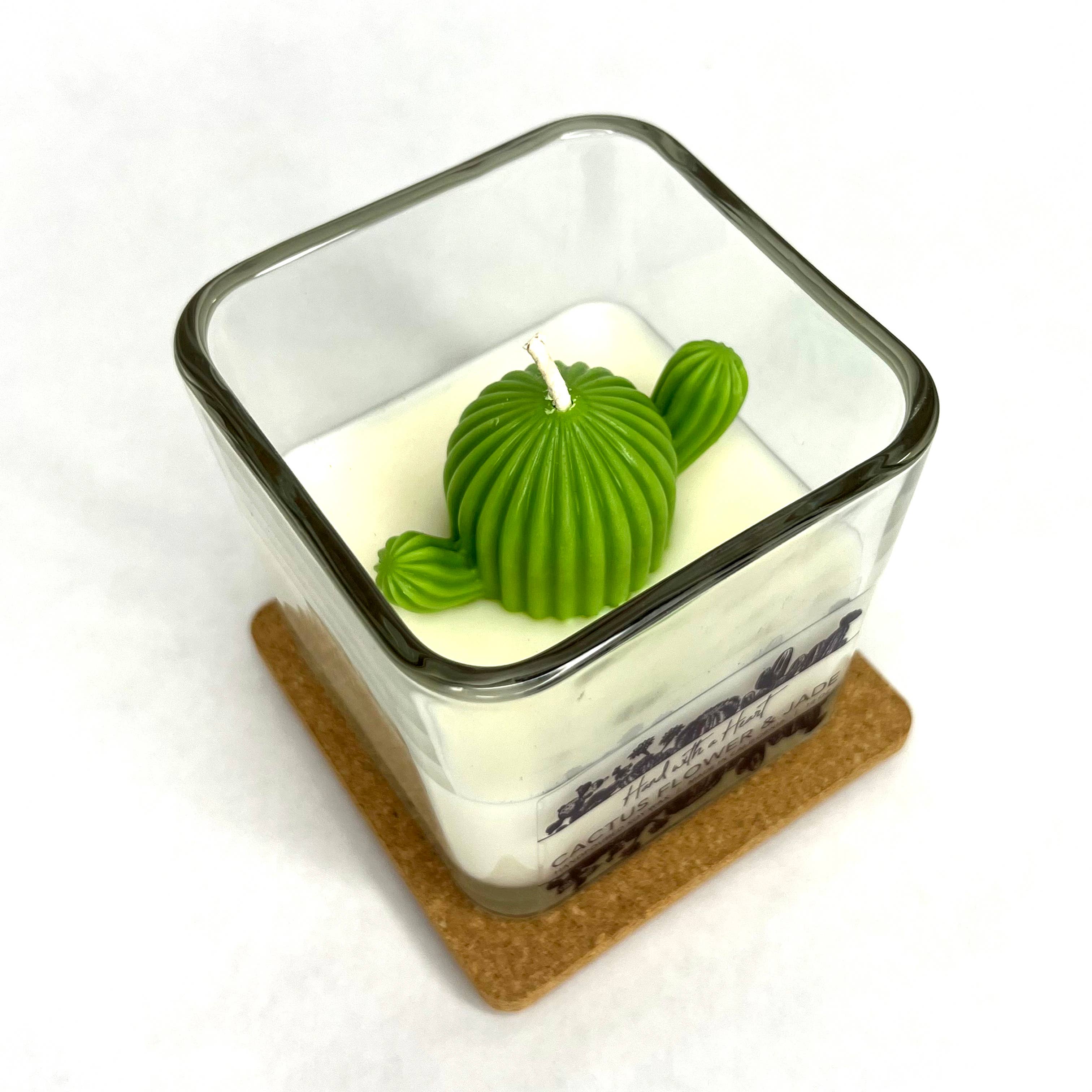 Hand with a Heart - Wholesale Jar/Filled Candle - Cactus flower & Jade Soy Wax Candle8