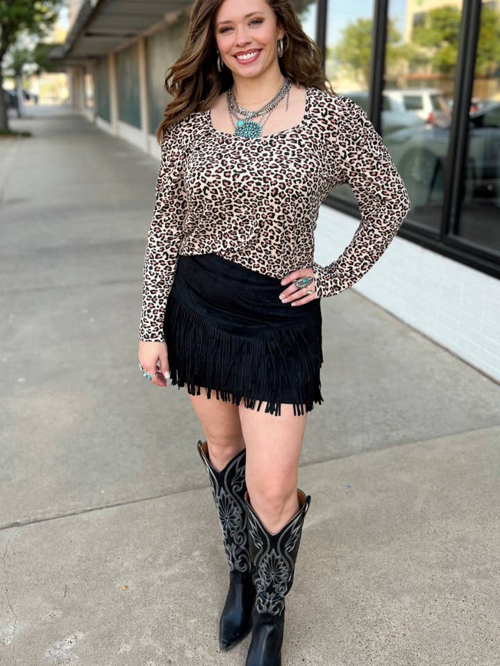 Sterling Kreek - Wholesale Rok - Dames - FORT WORTH ROK MET FRANJES ZWART6