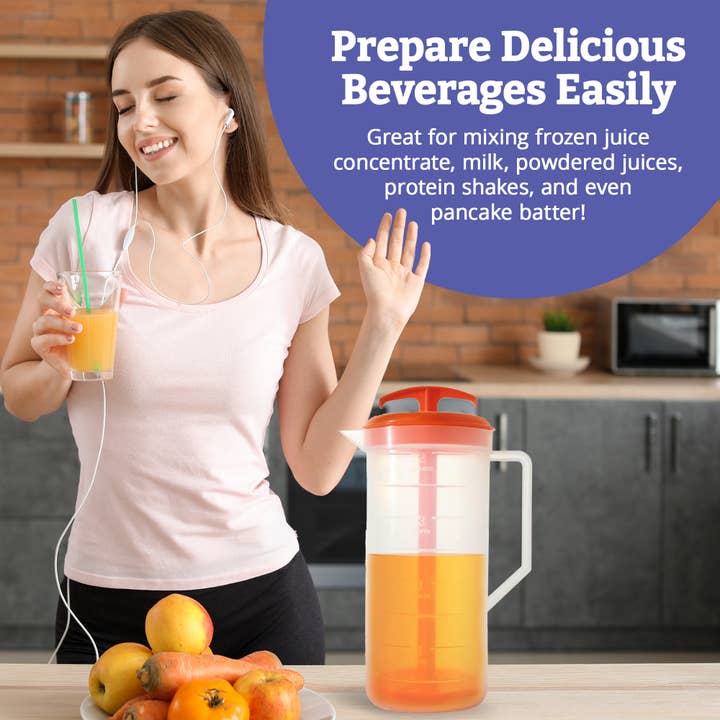 JBK Pottery – wholesale Pitcher – Mixing Pitcher - 2 Quart Capacity - Orange8