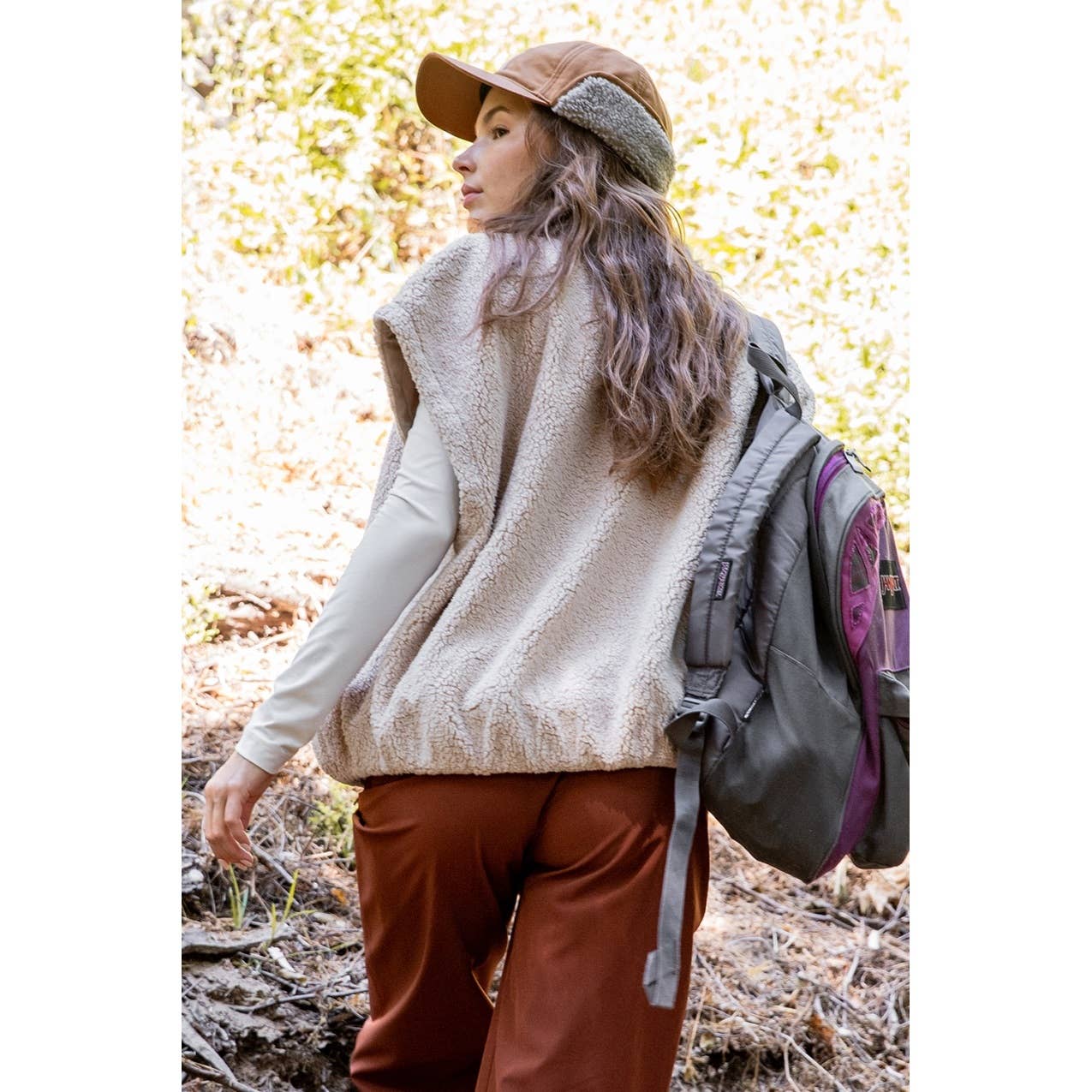 Rae Mode - Wholesale Athletic Jacket - Women's - OVERSIZED MICRO SHERPA VEST11