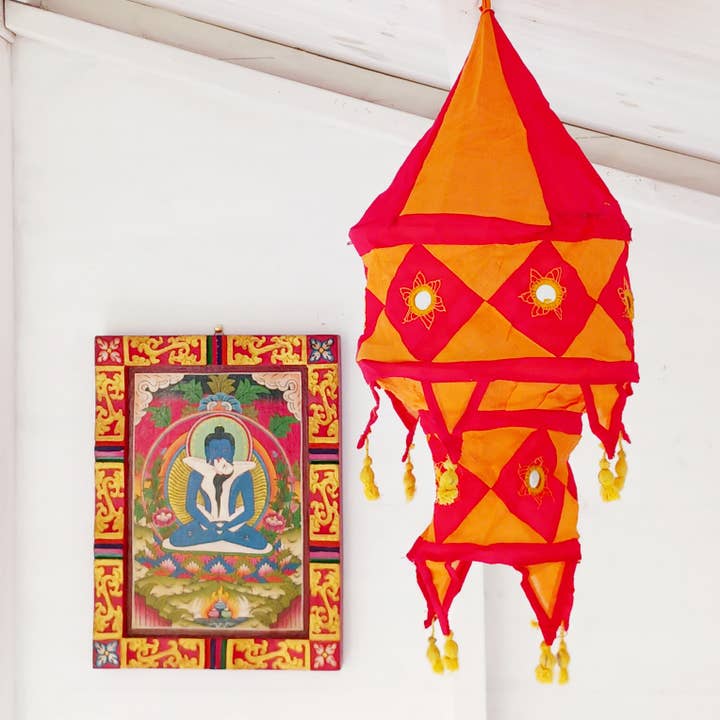 Handgemaakte katoenen jhumar-lampenkap | Two-Step voor wholesale door Buddha-Buddha