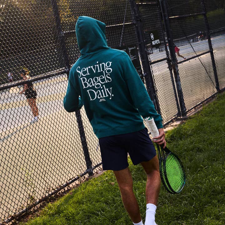 Serving Bagels Off-Court Hoodie for wholesale by Sigrún
