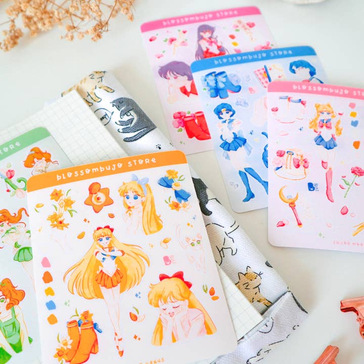 BlossomBujo Store - Wholesale Sticker - Stickersheet Vinyl - Sailor Moon28