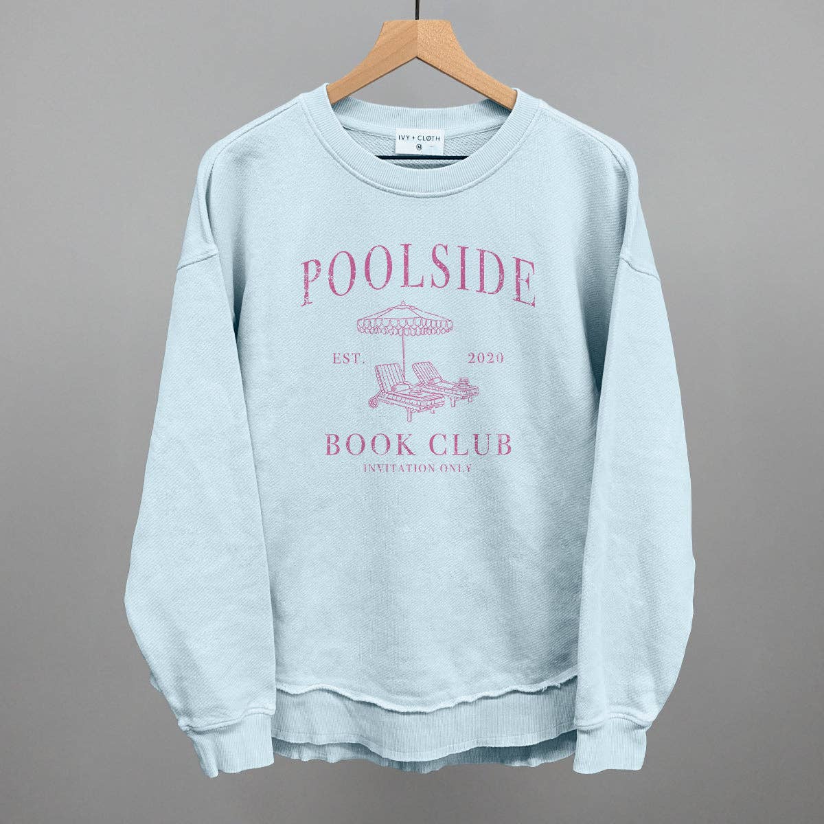 Ivy + Cloth - Vente T-shirt sérigraphié – femme - Club de lecture au bord de la piscine9