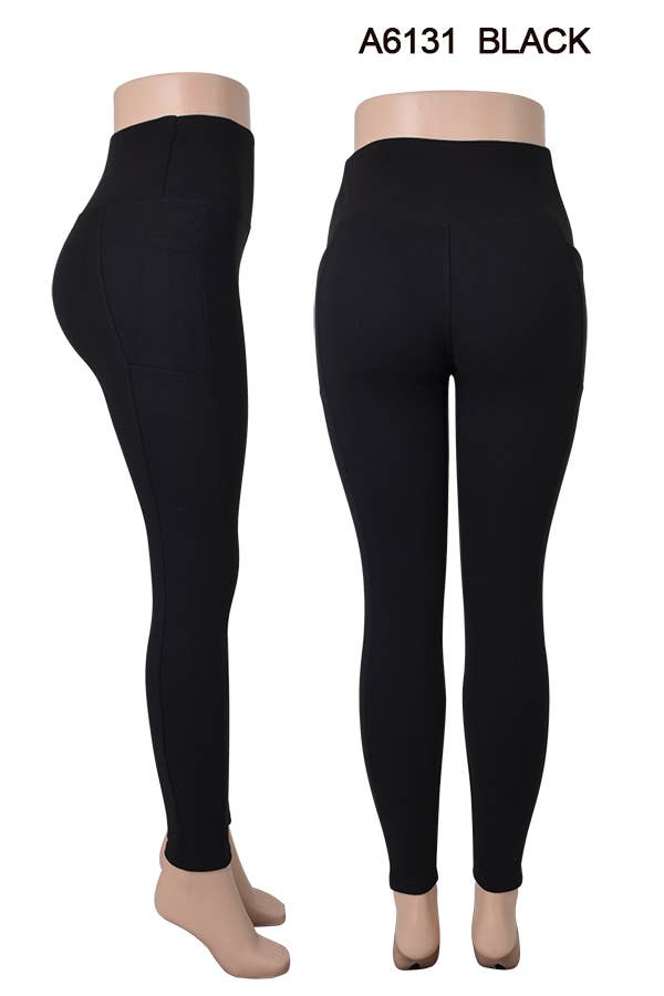 SSImport – Engroshandel Sports-/loungeleggings – til kvinder – A6131 VINTER LEGGINGS TYKKERE FLEECE INDENI 12STK/PAK 2