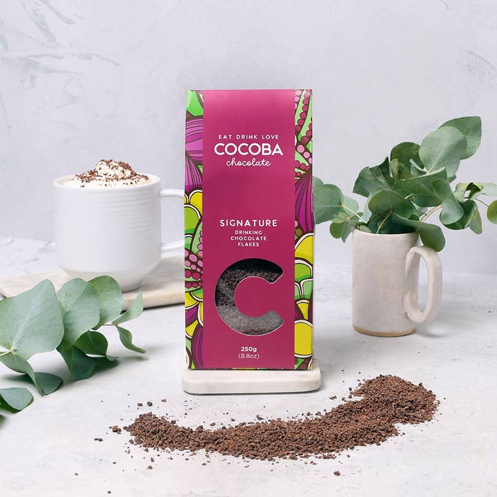 Cocoba - Wholesale Hot Cocoa Mix/Kit - Signature Drinking Chocolate Flakes
