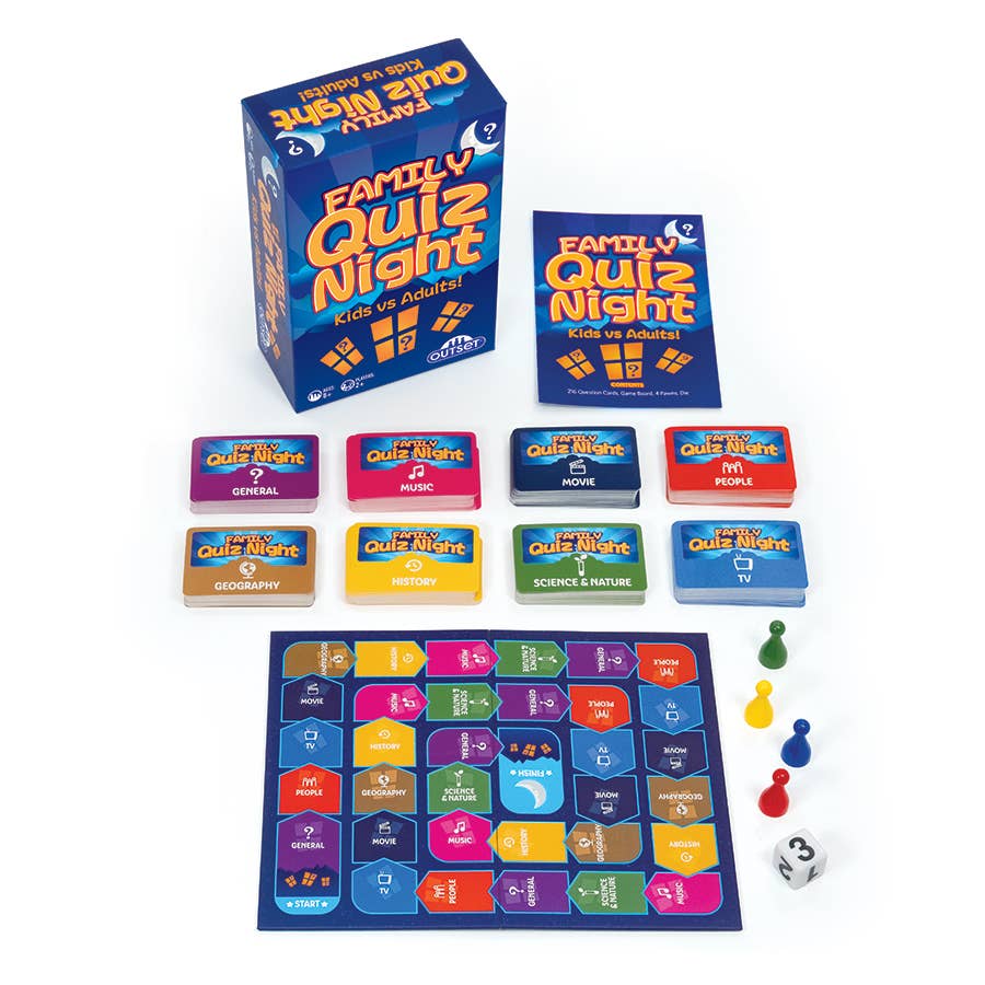 Outset Games and Cobble Hill Puzzles - Wholesale Board Game - Family Quiz Night: Trivia Board Game3