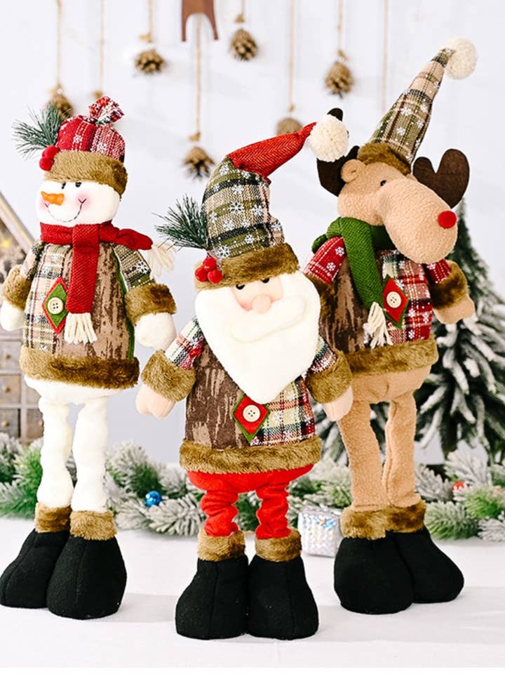 CWMM2993_SANTA CLAUS SNOWMAN DEER TELESCOPIC FIGURE for wholesale by NINEXIS